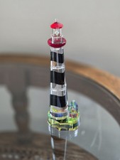 Crystal World Vistalight StAugustine Lighthouse FL Figurine Dichroic Color Shift picture