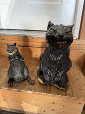 Vintage Rubber Halloween Cat & Rat 11, Foam Filled Creepy Decor picture