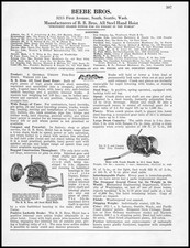 1927 Beebe Bros Seattle Washington Photos All Steel Hand Hoists Vintage Print Ad picture