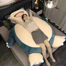 30/200cm Huge Pokemon Snorlax Anime Plush Toys Big Pokémon Plushie Kawaii Semi-f picture