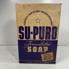 Vintage Su-Purb Granulated Soap Collectible Advertising USA American 30s 40s picture