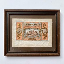Castle Hall Habana Cigar Box Label Framed Vintage picture