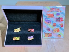Aphmau Food Cats Enamel Pin Set + Puffy Stickers (2019) | NEW | LIMITED EDITION picture