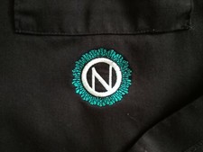 Ninkasi Brewing Bend OR Craft Beer Brewing Button Work Shirt Mens Size Large L picture
