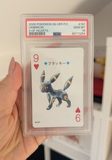 Umbreon PSA 10 Pokemon 9 Hearts 2000 Silver Lugia Poker Playing Cards #197 Eevee picture