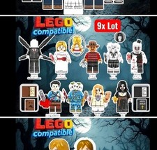 🩸9x Lot Horror Movie Custom Minifigures Set Halloween For LEGO Bricks Terrifier picture