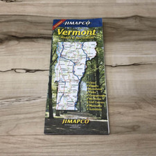 Vintage VERMONT : Vermont Roads & Recreations Map picture