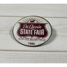 DuQuoin Illinois State Fair 1986 Pin for Hat, Lapel, Lanyard, Jacket or Backpack picture