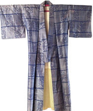 1940's Vintage Japanese Silk KIMONO Kimono Boho Jacket Coat Gown Robe Antique picture