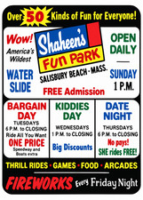 Vintage Shaheen's Fun Amusement Park Ad Magnet – Salisbury Beach, Massachusetts picture