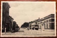 Main Avenue Business Section Myerstown Pennsylvania printed 1942 picture