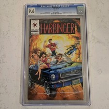 HARBINGER #1 CGC 9.6 HTF OLD LABEL picture