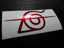 Naruto Itachi's Scratched Head Band Red Symbol Sticker Vinyl Decal Waterproof picture