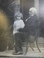 1893 Vintage Magazine Illustration William Ewart Gladstone & Dorothy Drew picture