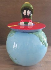 1993 Looney Tunes Marvin the Martian Vintage Cookie Jar Globe Earth picture