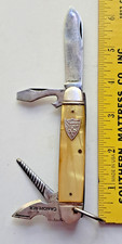 Camillus USA Standard Scout very rare Ivory Pearl celliuloid handles item# 278 picture