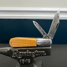 Kutmaster Vintage Barlow 2-Blade Slipjoint Pocketknife Brown Plastic Handle picture