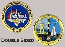 Club Naval Bogota Antares Tomine Recreation Center Challenge Coin  J#40 picture