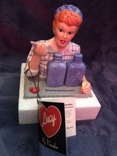 Vandor I Love Lucy Vitameatavegamin Salt Pepper Shakers Stand In original Box picture