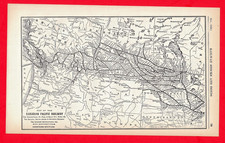 1926 Canadian Pacific Railway & Connections (Western Section) MAP picture