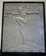 Contemporary True Canvas Art Deco Print - Dancing Goddess - 16 x 20 picture