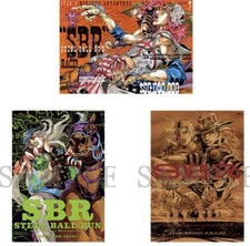 JOJO CARAVAN Art Exhibition limited part 7 STEEL BALL RUN B2 Poster 3 set NEW picture