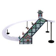 Mr. Christmas 13086 Animated Santa's Ski Slope 47 in. Musical Moving Skiers picture