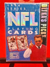 NFL 1994 MIKE DITKA SERIES NEW BICYCLE PLAYING CARDS DITKA'S PICKS - SEALED picture