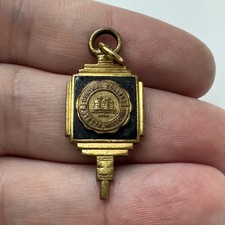Central Methodist College University Charm Pendant Key Fob Vintage Enamel picture