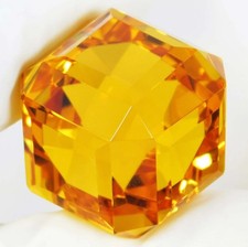 Massive 150 Ct Natural Yellow Sapphire Cube Cut Loose Stone – IGL Certified 5SJC picture