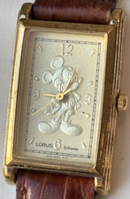 Vintage Lorus Disney Mickey Mouse Tank Ladies Watch, Disneyana Collectible Gifts picture