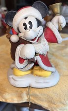 VTG 1990s Disney Mickey Mouse Santa Christmas Mantle Stocking Hanger Holder picture