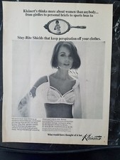1965 women's KLEINERTS Shields keep perspiration off clothes vintage bra ad picture