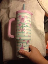NEW 2026 Disney Parks Mickey Rose Bouquet Valentine Stainless Steel 40oz Tumbler picture