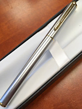 Sheaffer Agio Brushed Chrome/22K Gold Plate 