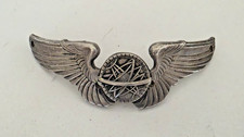Vintage Amico Sterling Silver WWII USAAF Air Force 3” Navigators Wings 19.65g picture
