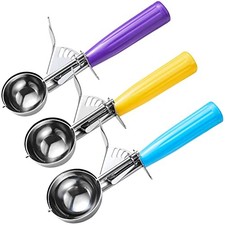 Ice Cream Scoop Set, 3 PCS Cookie Scoops, Disher, Muffin Scoops, #16/#20/#30 picture