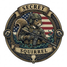 Secret Squirrel Covert Ops Armed Forces Unit Premium Military Graphics 4