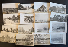 RPPC New Hampshire Camp Laredo Texas Soldiers Wagon Storm Ruins 16 Postcards picture