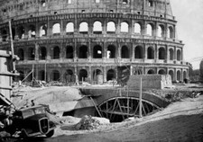Italy Rome Construction Of The Underground Tunnel 1948-49 OLD PHOTO picture
