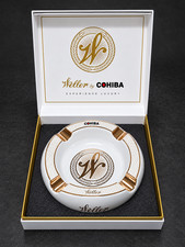RARE Weller C.Y.P.B. White Cohiba Ashtray Cigar Ash Tray Bourbon Stagg Blantons picture