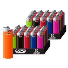 BIC Classic Lighters, Assorted Colors, Pocket Lighters, 100-Count Tray of picture