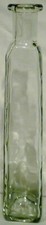 Tall Clear Glass Bottle Vase 15-3/4” High picture