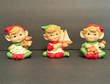 Vintage Homeco Christmas Elves Trio #5253 picture