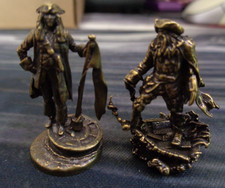 Pirates of the Caribbean Inspired Brass Pirate Captain & Davey Jones Set picture