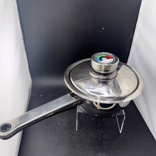 Vintage Nutri-Stahl 1.5 Qt Stainless Steel Sauce Pot w/ Gauge Lid Waterless Cook picture