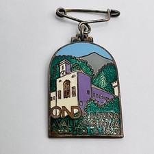 VTG Pendant Pin Italian 1939 Enamel Milan Italy OND Raduno Vallombrosa Rome RARE picture