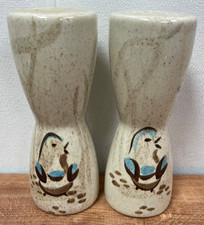 Red Wing Vintage Salt & Pepper Set Bob White Quail Design MCM Ceramic picture