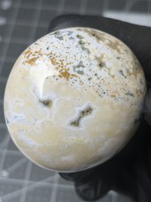 Beautiful Ocean Jasper Palm Stone Orbs Marovato picture