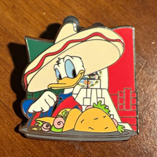 Disney Donald Duck Sombrero Mexico Flag Enamel Pin - international food/wine picture